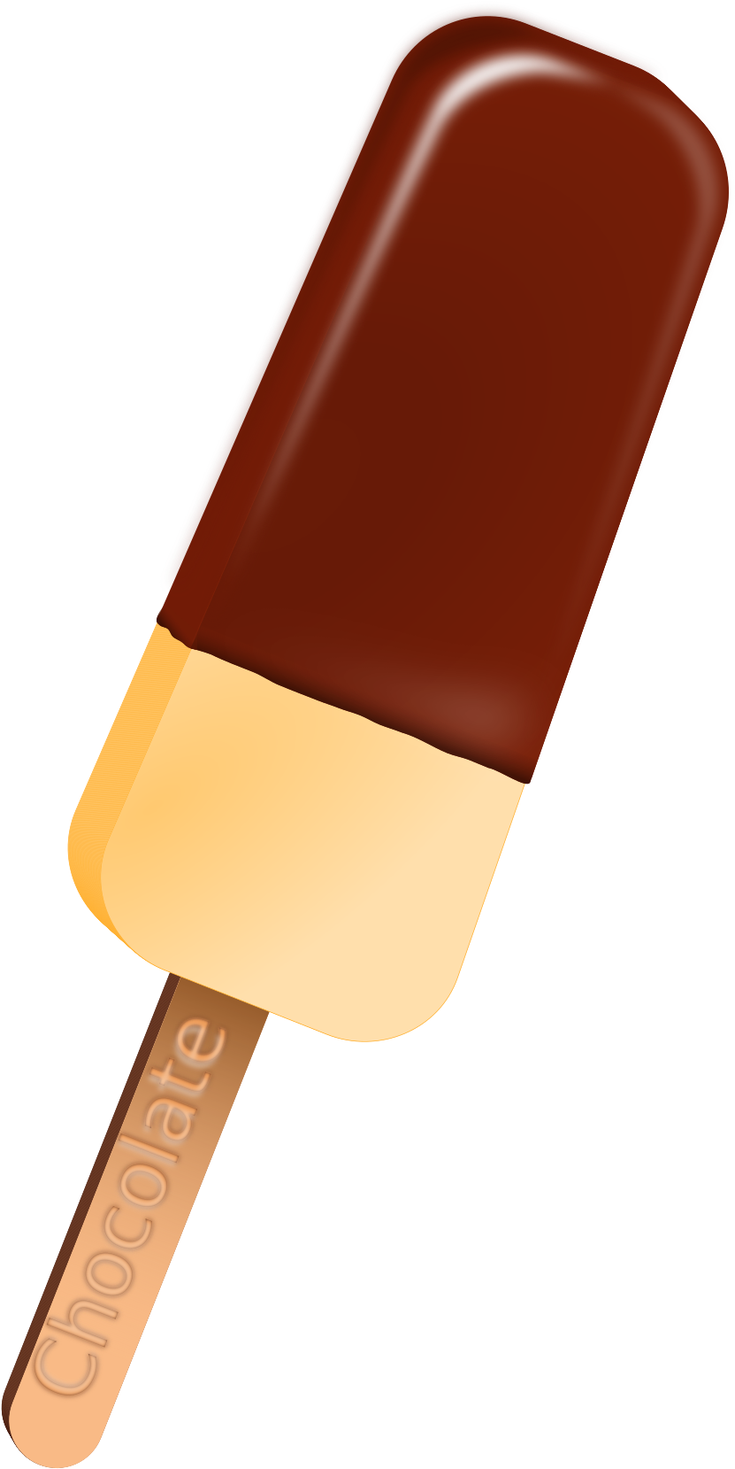 Chocolate Hot Ice Cream Stick Png Image - Ice Cream (1697x2400)
