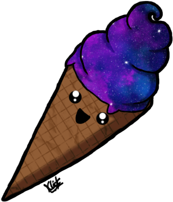 Galaxy Ice-cream By Klickwitch - Galaxy Ice Cream Cartoon (400x400)
