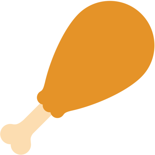 Ice Cream Chicken Meat Emoji Food - Emoji Poulet (512x512)