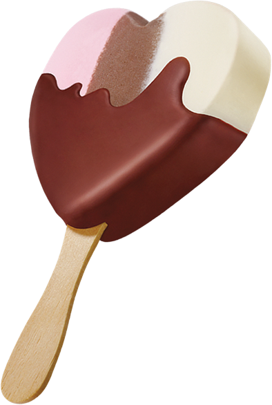 Heart Strawberry - Ice Cream Bar (394x586)