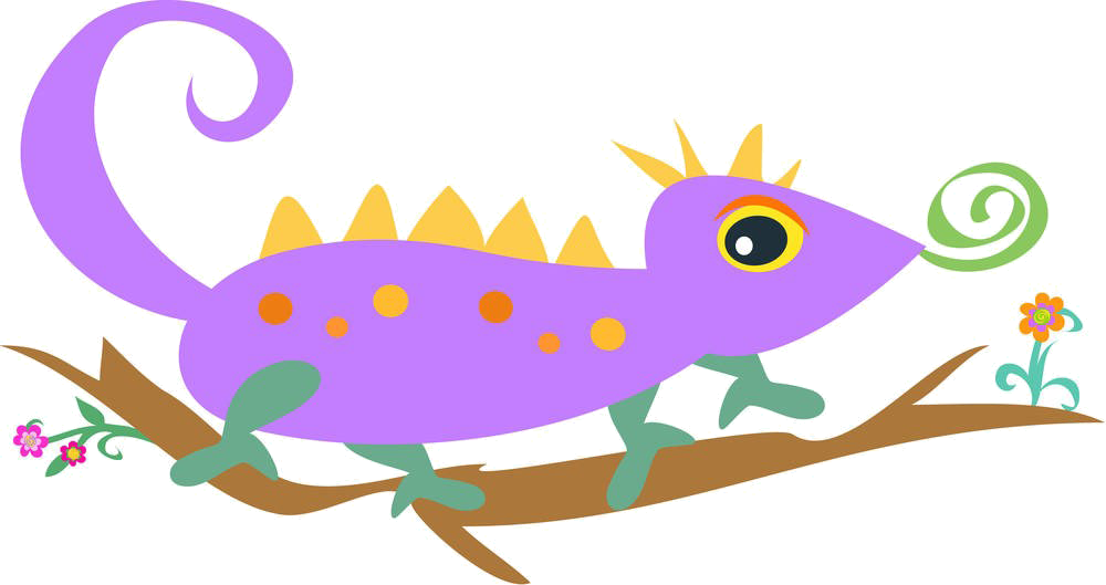 Lizard Chameleons Royalty-free Clip Art - Lizard Chameleons Royalty-free Clip Art (1000x529)