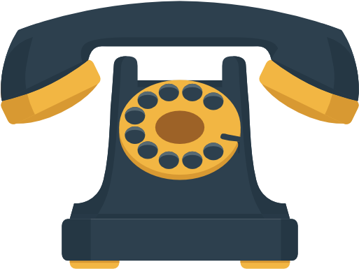 Telephone Free Icon - Old Phone Icon Png (512x512)