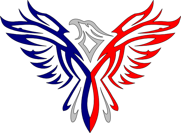 Eagle Clipart Black And White (600x442)