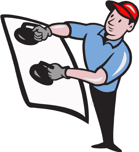 Carefully Clean The Area Where The New Glass Is Going - Auto Glass Logo (469x518)
