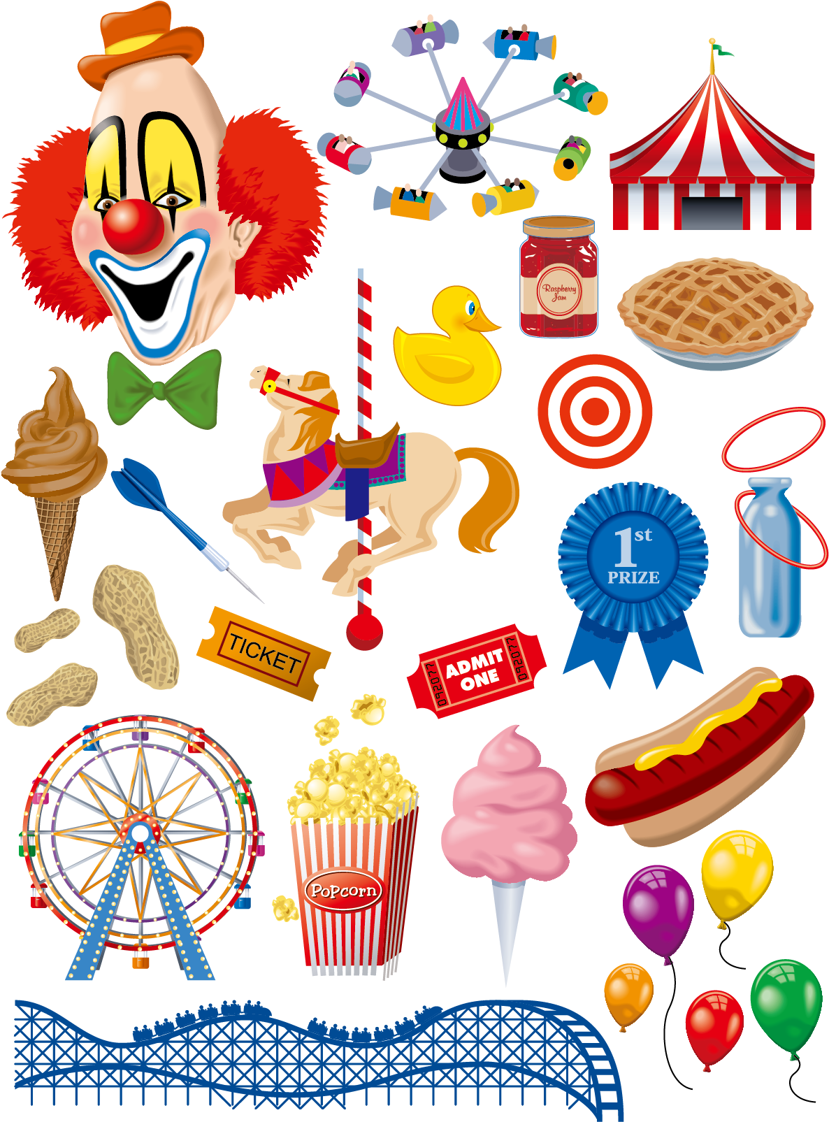 Traveling Carnival Circus Clown - Clown Fears Greeting Cards (1667x1667)