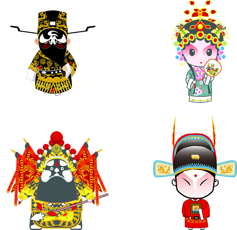 Peking Opera Cartoon Drama Download - Peking Opera Cartoon Drama Download (964x936)