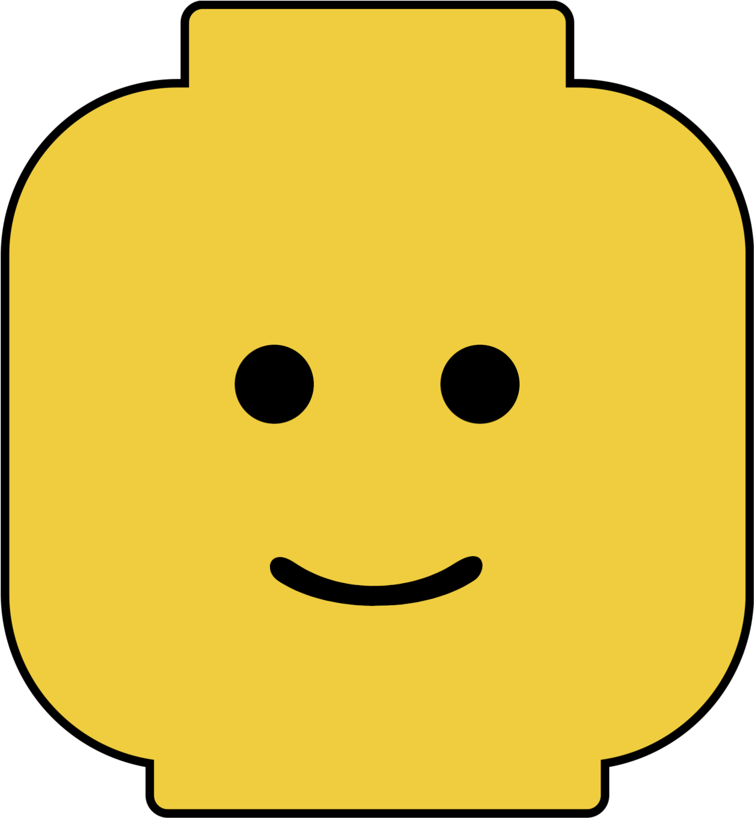 Lego Head 1 1,736×1,736 Pixels - Lego Minifigures Face Printable (1736x1736)