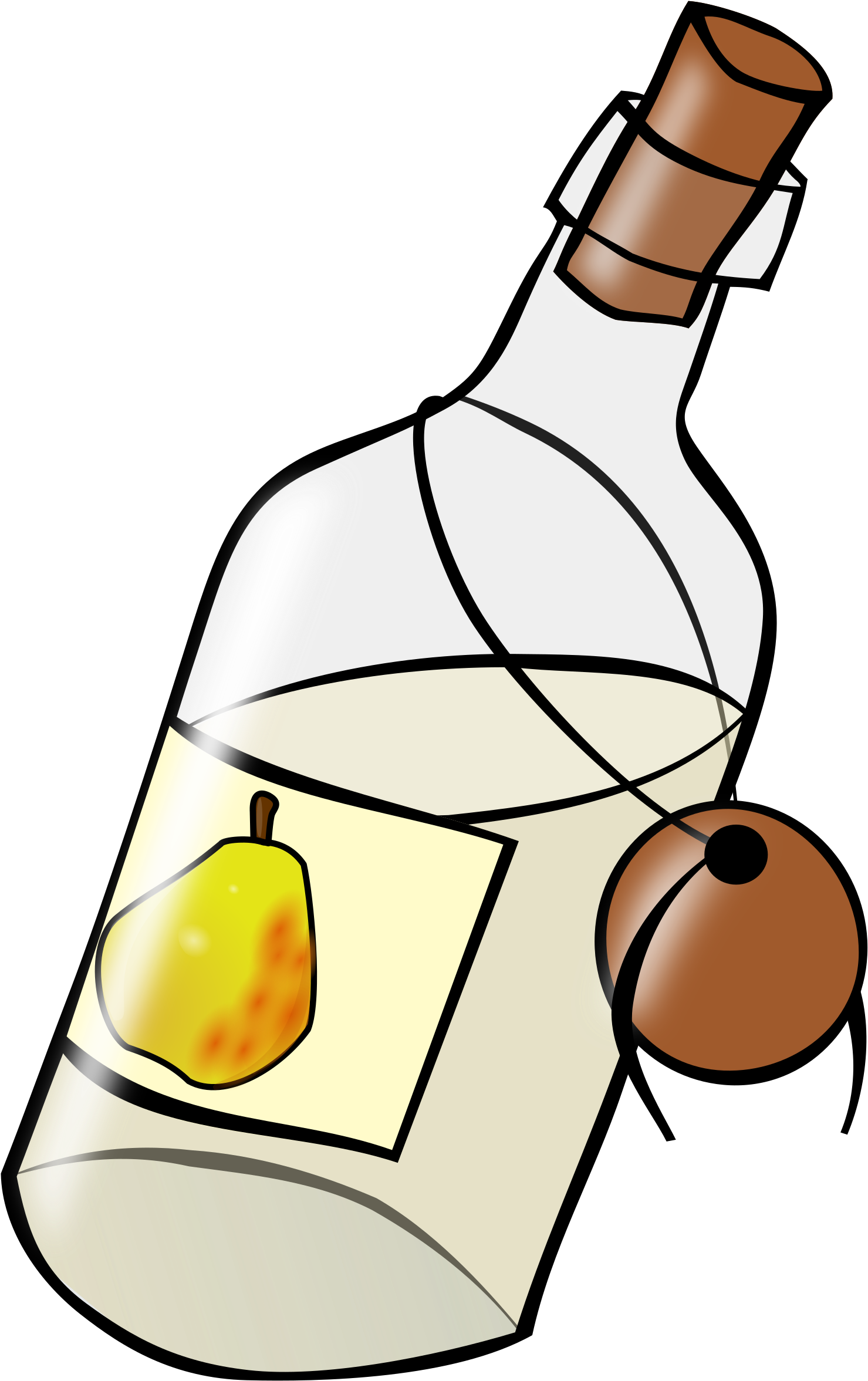 Bottle With Moonshine - Moon Shine Clipart (1600x2400)