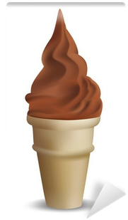 Chocolate Ice Cream Cone - Chocolate Ice Cream (400x400)
