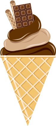 Chocolate Ice Cream Egg Tart Ice Cream Cone - Free Vector Ice Cream (500x500)