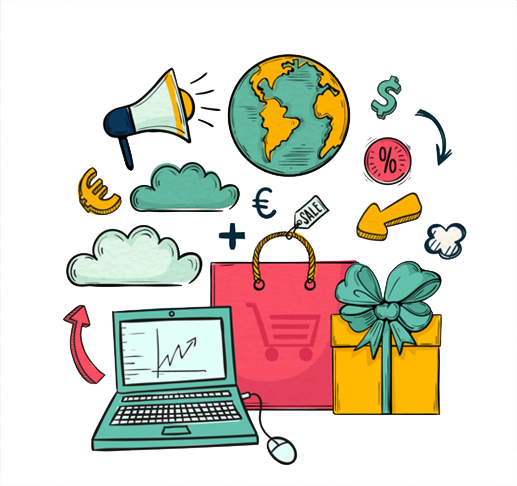 Online Shopping Clip Art - Online Shopping Clip Art (1024x962)