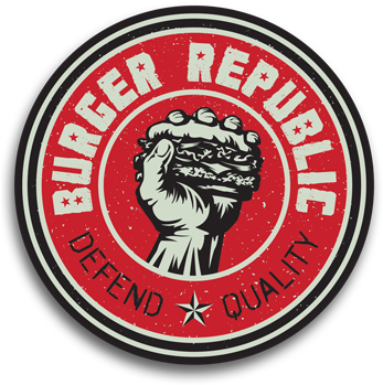 Burger Republic - Burger Republic Logo (350x356)