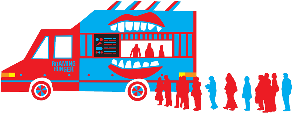 Shake By Black Tap Food Truck - Food Truck Red And Blue (1000x1000)
