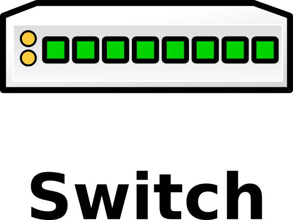Hub Switch Clipart (600x451)