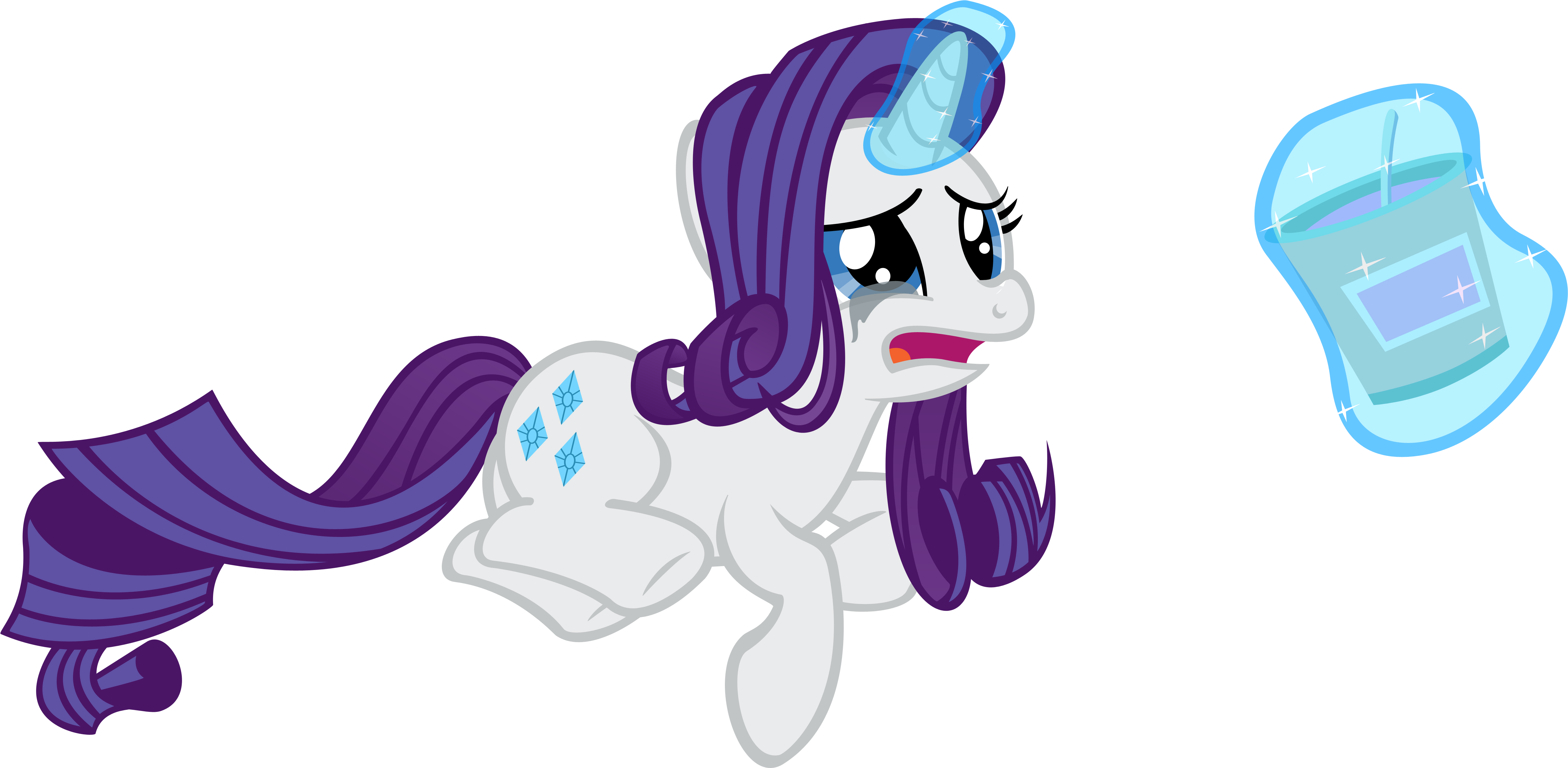 Crying And Ice Dream By Sofunnyguy - Rarity Crying Eating Ice Cream (5700x2900)