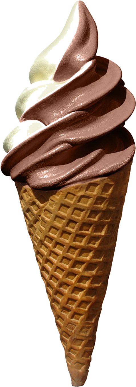 Ice Cream Cone Chocolate Ice Cream Soft Serve - It's Not About The Broccoli: Three Habits Eating (999x1491)