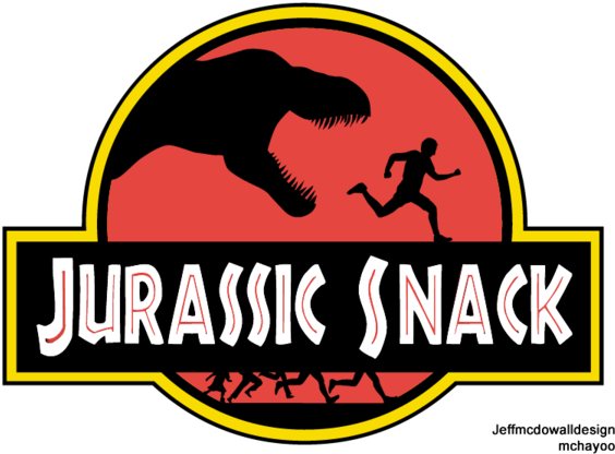 Jurassic Snack Logo By Jeffmcdowalldesign - Jurassic Park Iii (2001) (600x437)