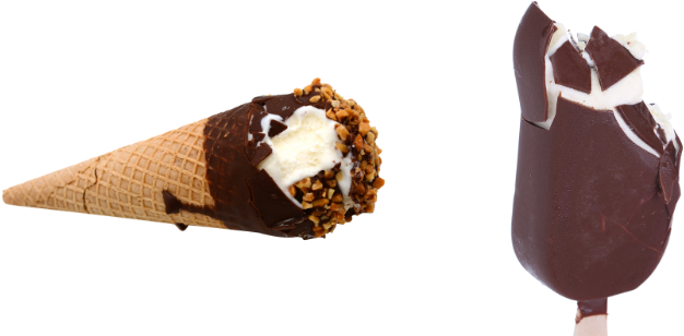 This Product, Which Is Solidified By Touching The Cold - Ice Cream Bar (800x307)