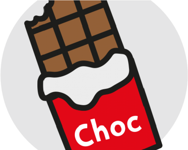 Snack Clipart Unhealthy Snack - Chocolate Bar Cartoon Transparent Background (640x480)
