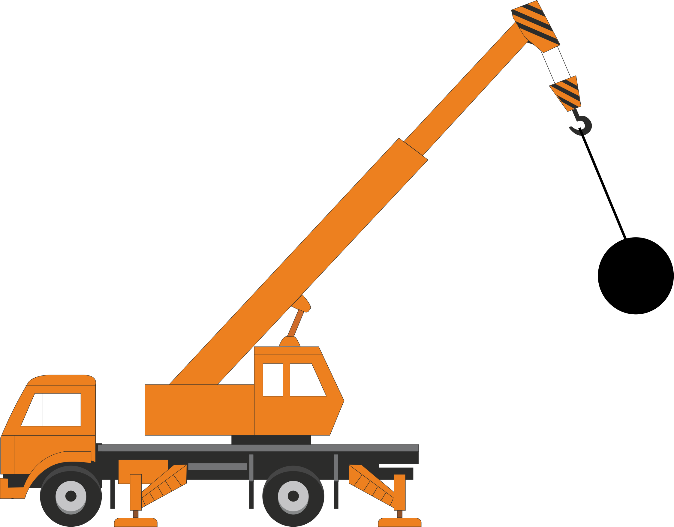 Crane With Wrecking Ball - Crane With Wrecking Ball (2246x1757)