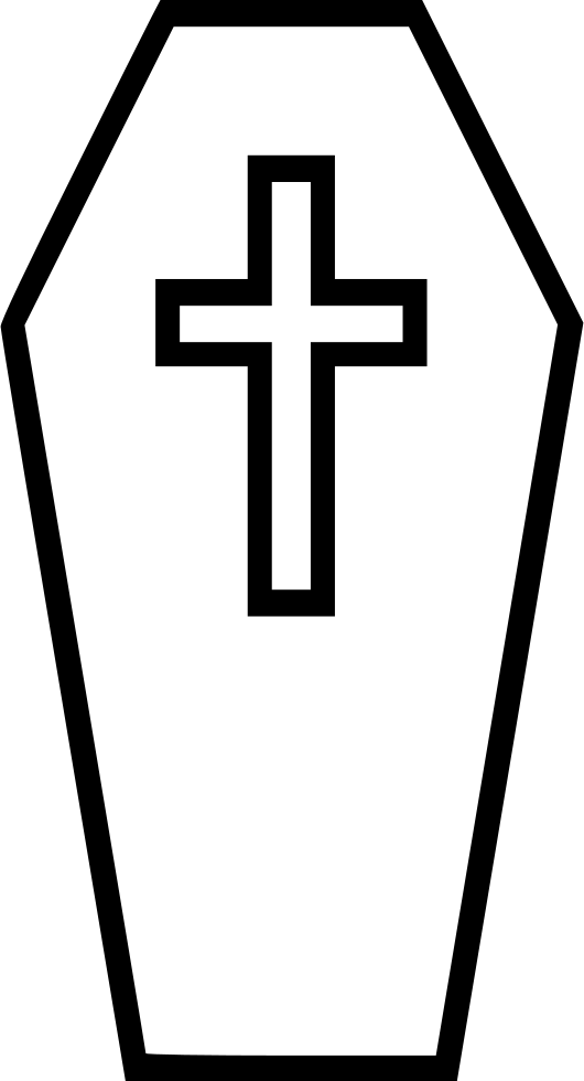 Coffin Clipart Svg - Pascoa Foi Por Amor (530x980)