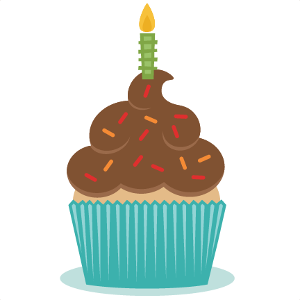 Birthday Cupcake Svg Scrapbook Cut File Cute Clipart - Scalable Vector Graphics (432x432)