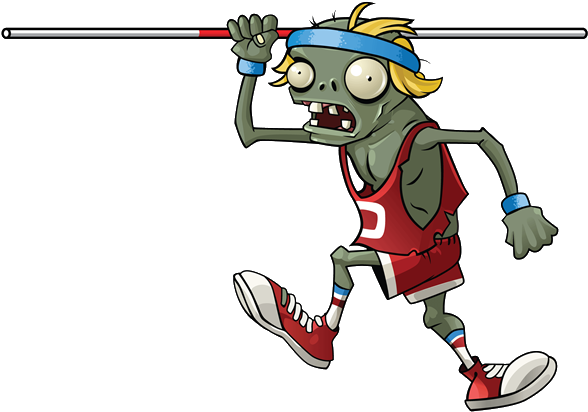 Hd Polevaulterzombie - Plants Vs Zombies Xbox 360 (600x425)