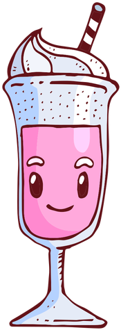 Milk Shake Character Cartoon Transparent Png - Character (512x512)