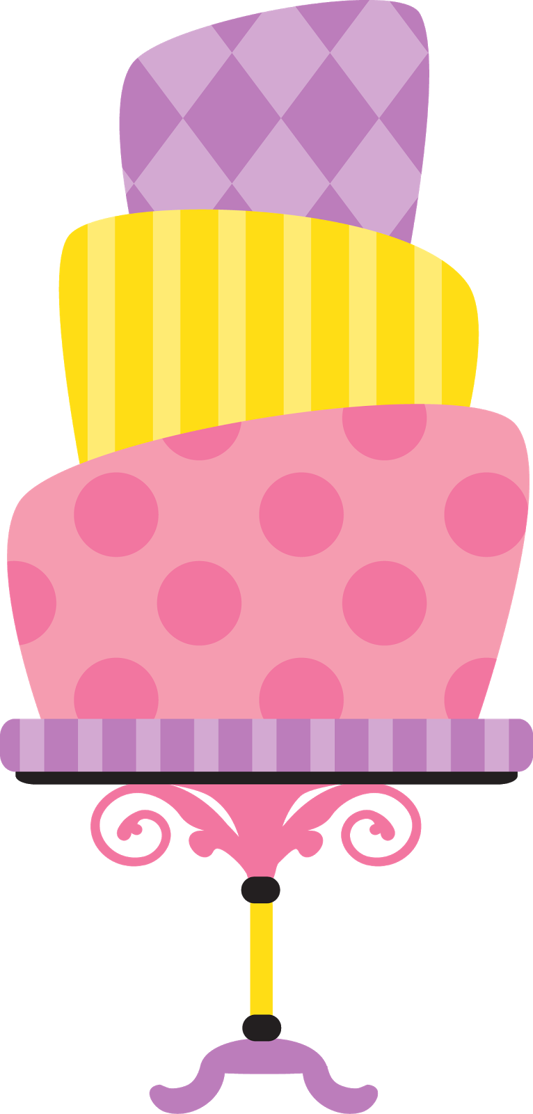 Birthday Cake Party Paper Clip Art - Birthday Cake Party Paper Clip Art (766x1600)