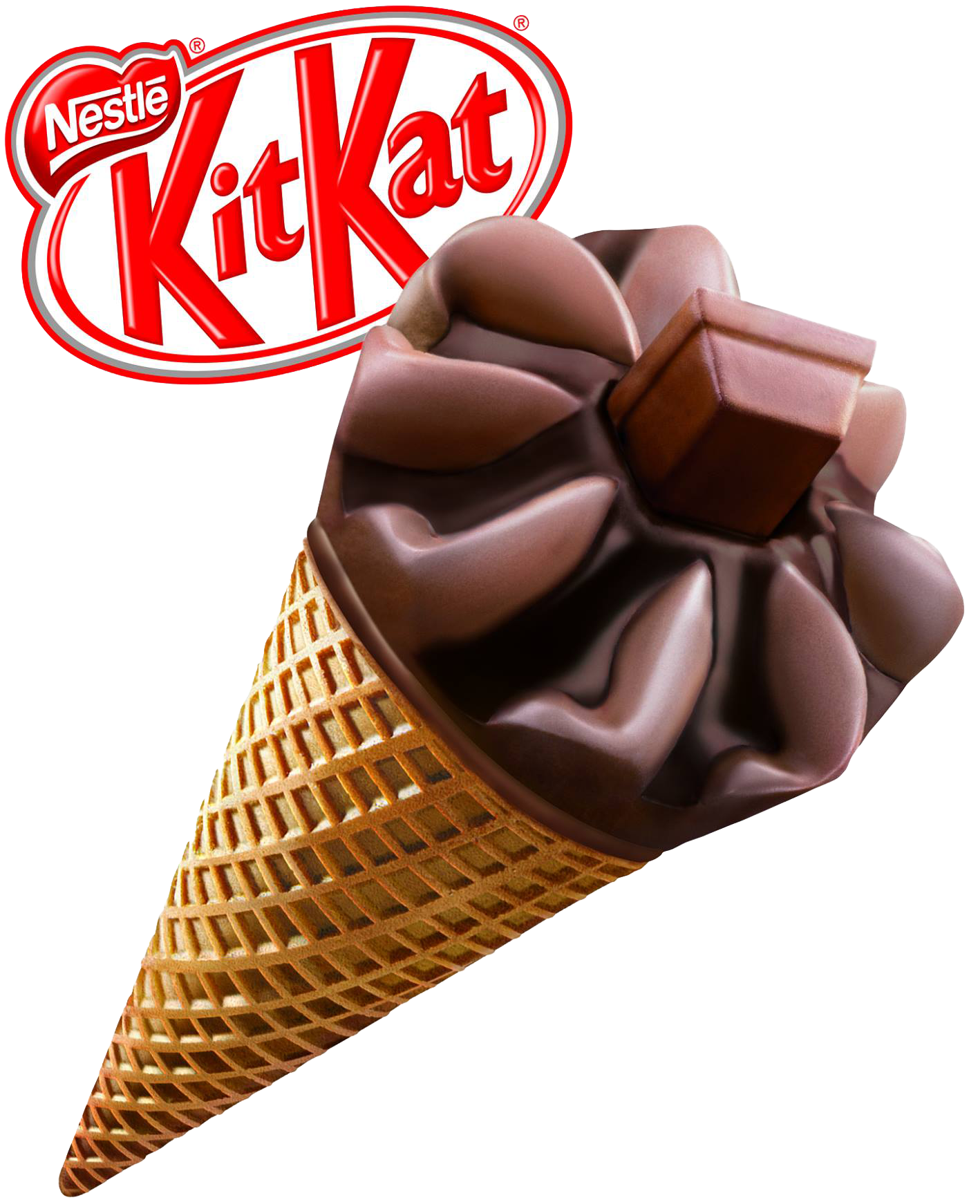 Kit Kat Cone - Kitkat Ice Cream Png (1755x2048)