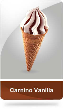Ingredients Vanilla With Chocolate Sauce - Ice Cream Cone With Strawberry Sauce (268x506)