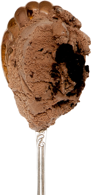 Chocolate Brownie - Chocolate Ice Cream (400x691)