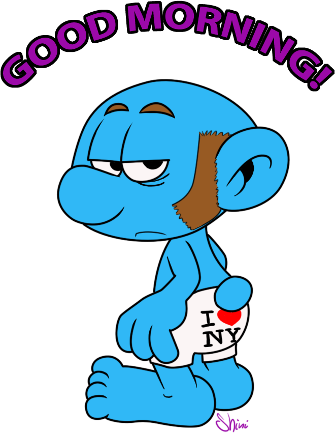 Good Morning, Gutsy By Shini-smurf - The Smurfs (687x895)
