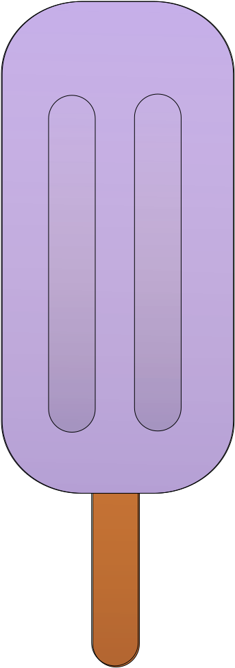 Popsicle Clipart Purple - Grape (618x800)