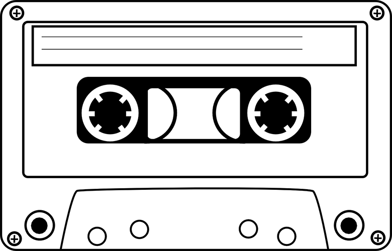 Mixtape - Cassette Tape Black And White (780x500)
