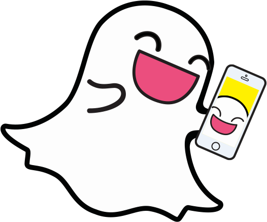 Mobile Phones Snapchat Ghost Art Clip Art - Mobile Phones Snapchat Ghost Art Clip Art (600x600)