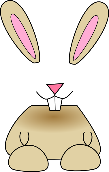 Bunny Clip Art Clip Art - Rabbit Smile Png (378x594)