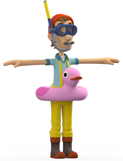 Paw Patrol Cap'n Turbot Captain Swimming Gear - Paw Patrol Captain Turbot (428x572)