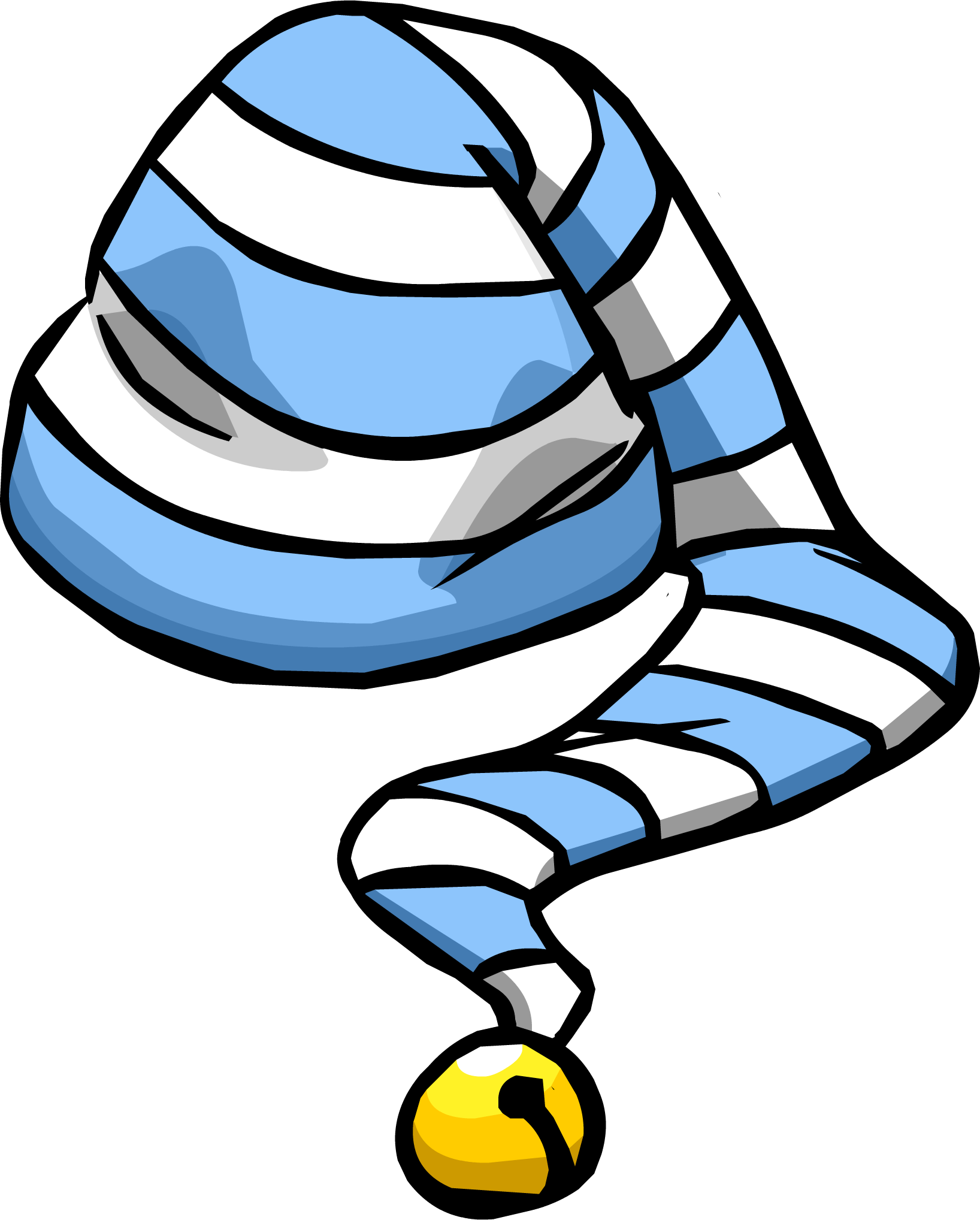 Sleeping Clipart Hat - Club Penguin Sleeping Hat (1636x2036)