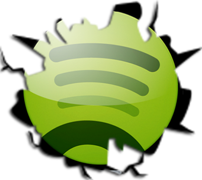 Here You'll Find The Regularly Updated Skin Back Alley - Spotify Cracked Logo (400x356)