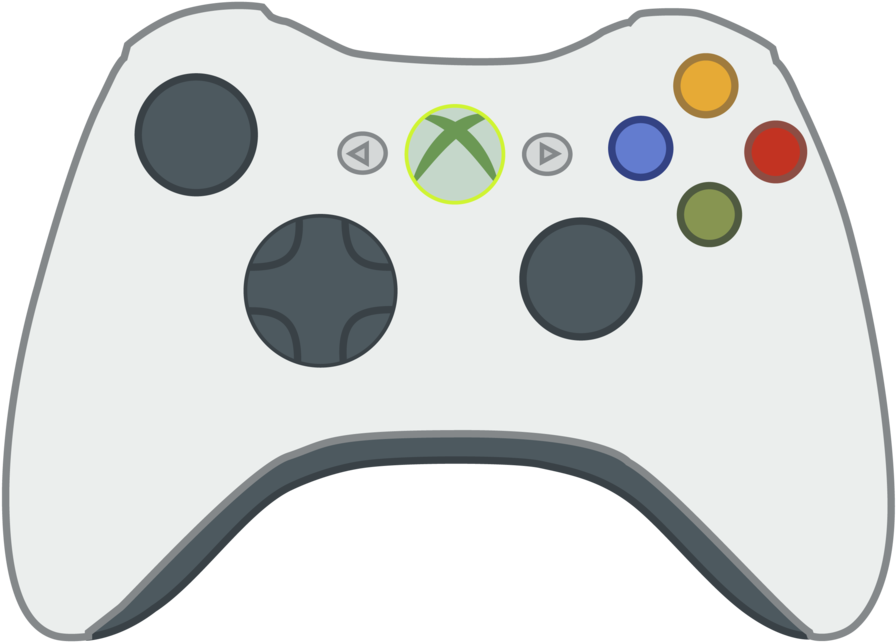 Xbox Controlle Fcdoyu Clipart - Xbox Controller Png (900x649)