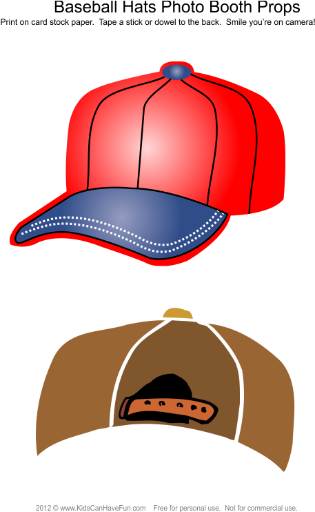 Baseball Hats Photo Booth Props - Baseball Cap (531x741)