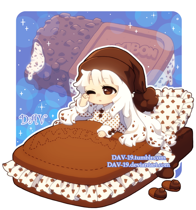 Ice Cream Sandwich Maxibon Chan - Chibi Dav (640x682)