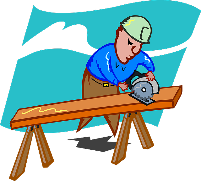 Work Craftsmen, Schreiner, Saw, Wood, Woodworks, Work - Carpenter Png (640x579)