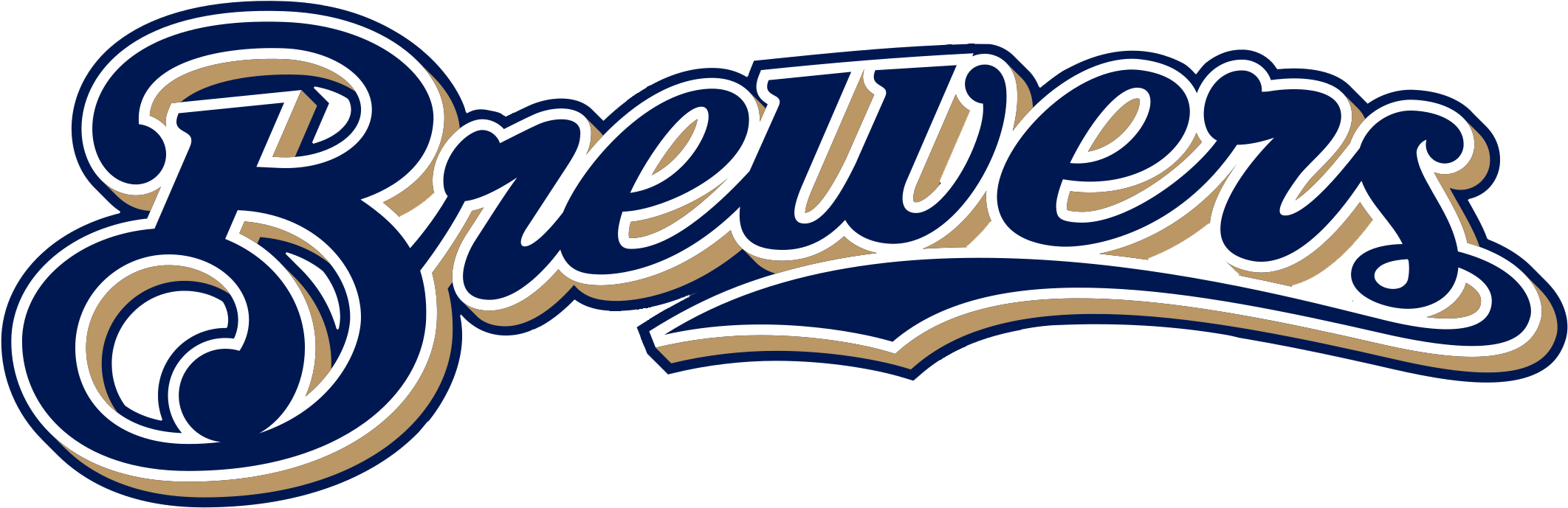 Milwaukee Brewers Logo 2018 (2400x1000)
