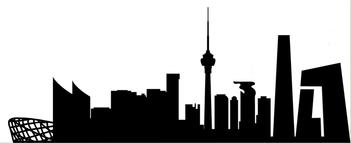 Avid Globetrotter - Beijing Skyline Silhouette (695x284)