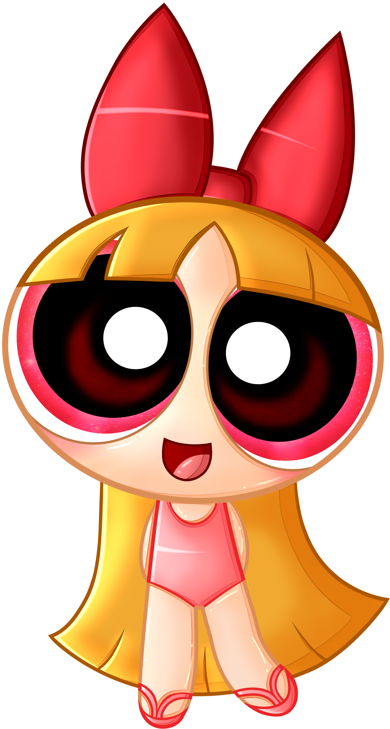 Blossom In One-piece Swimsuit By Norphy - Powerpuff Girls Blossom In One Piece Swimsuit (2226x3221)