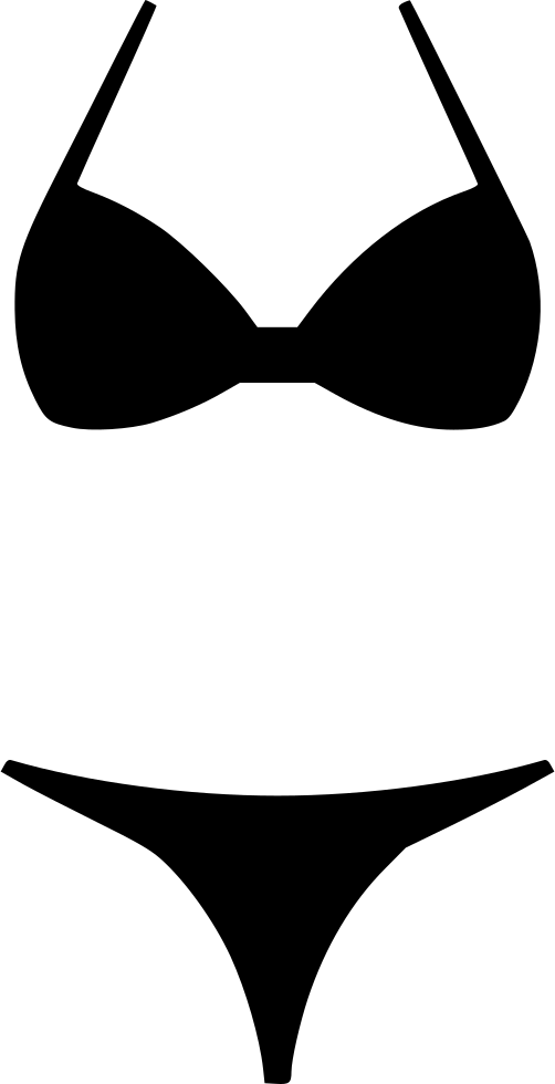 Bikini Women Two Piece Swimsuit Comments - Bikini Icon Vector (502x980)