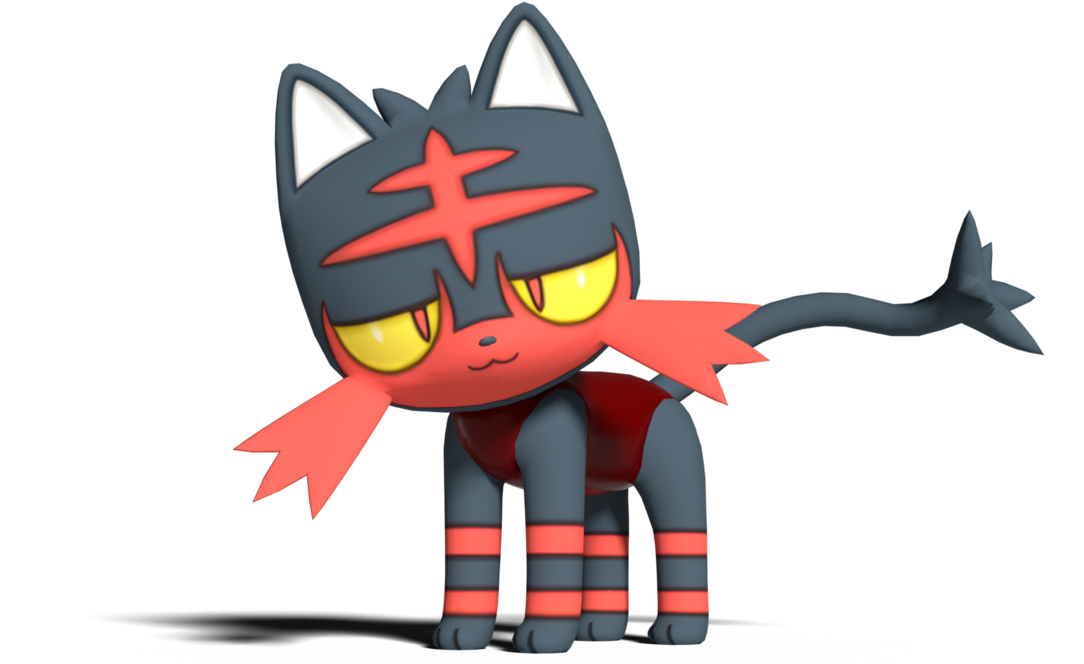 Litten's One-piece Swimsuit By Kuby64 - Cartoon (1191x670)