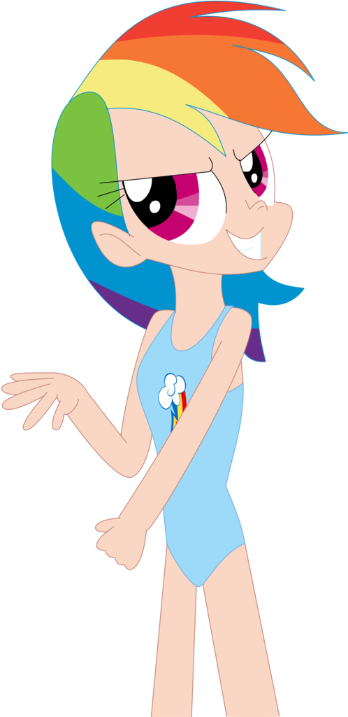 Michaelsety, Clothes, Human, Humanized, One-piece Swimsuit, - Art (519x1024)